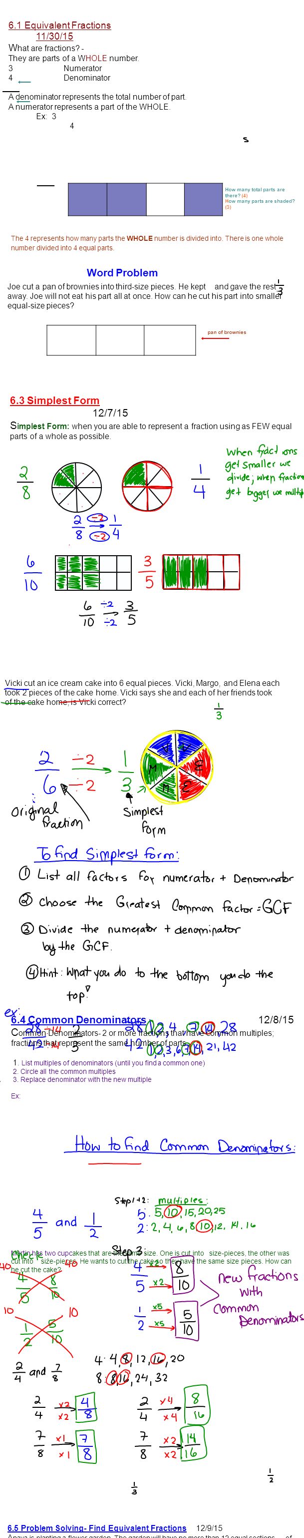 6 1 equivalent fractions 11 30 15 w hat are fractions they are 9 15 in simplest form