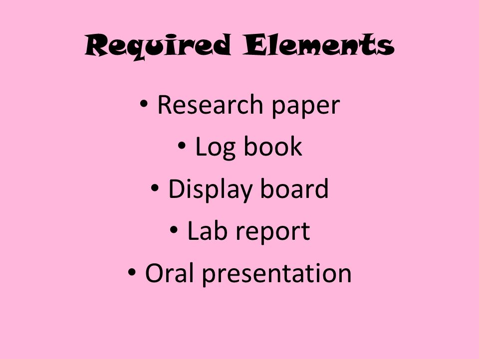 Dissertation Paper Elements