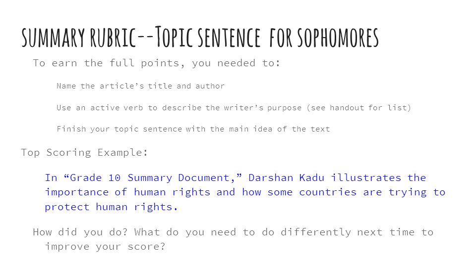a summary on do you