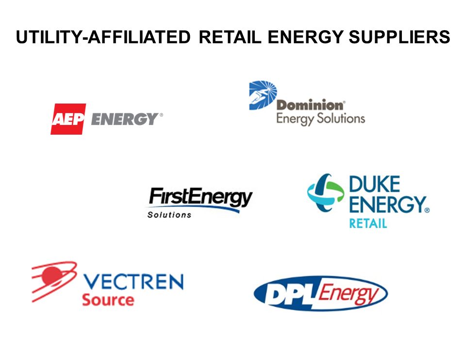 UTILITY-AFFILIATED RETAIL ENERGY SUPPLIERS