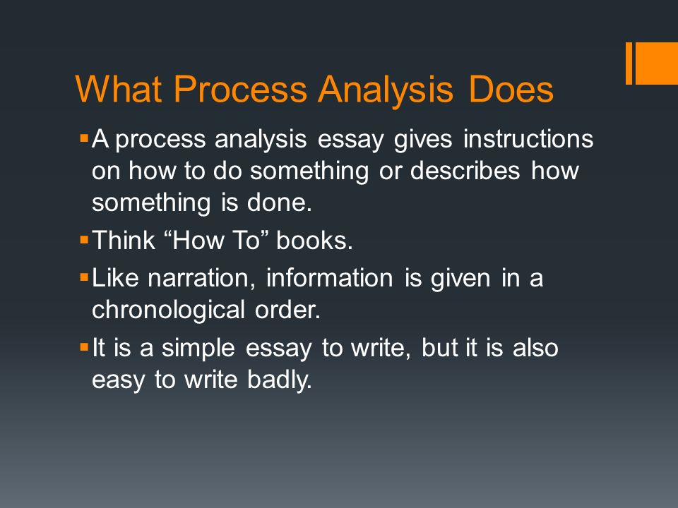 Examples Of Process Analysis Essays