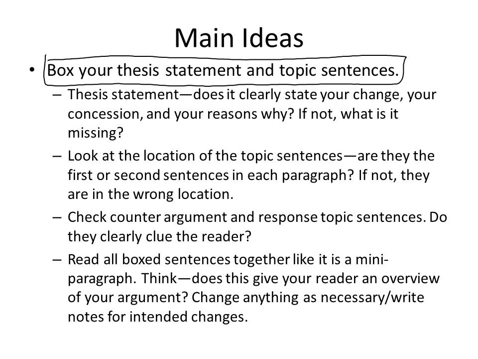 [PDF]The Thesis Statement and Topic Sentences