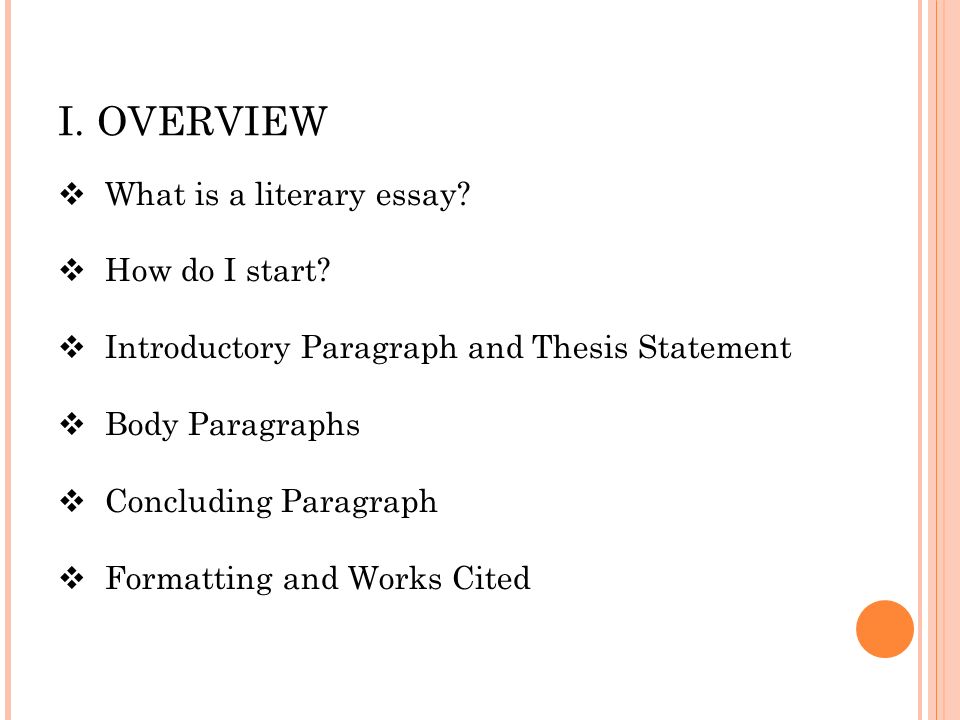 How To Write A Lit Essay