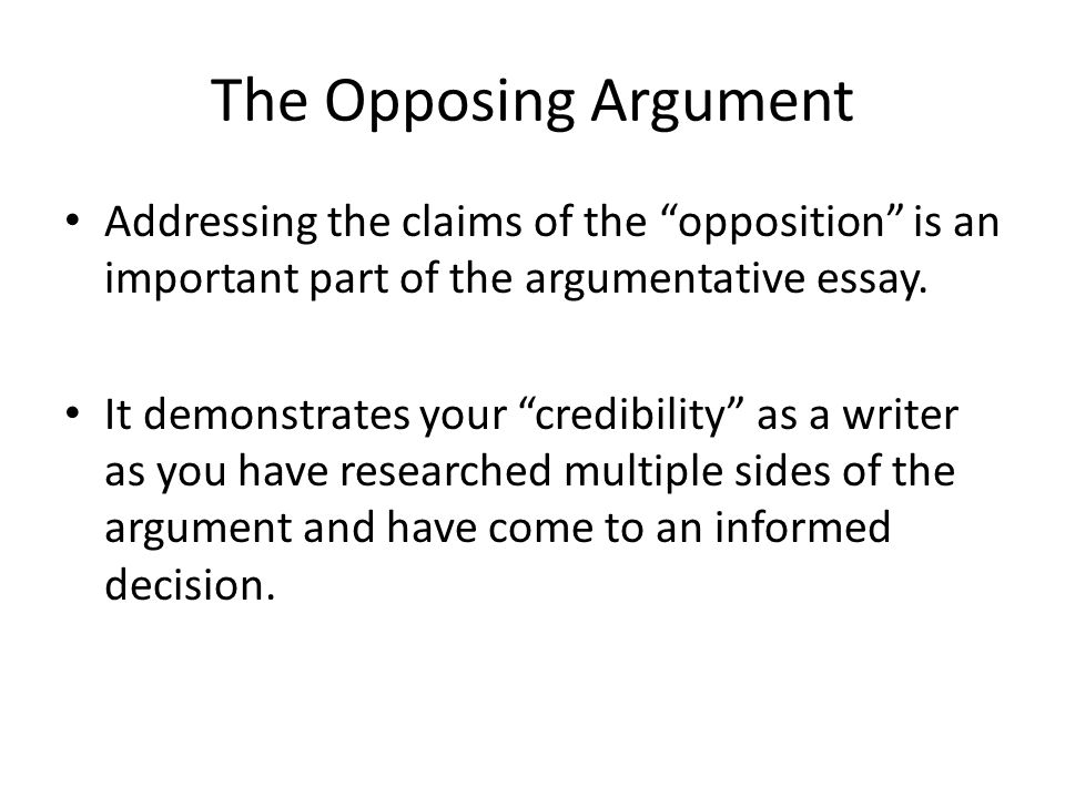 Which topic would prompt an argumentative essay quizlet