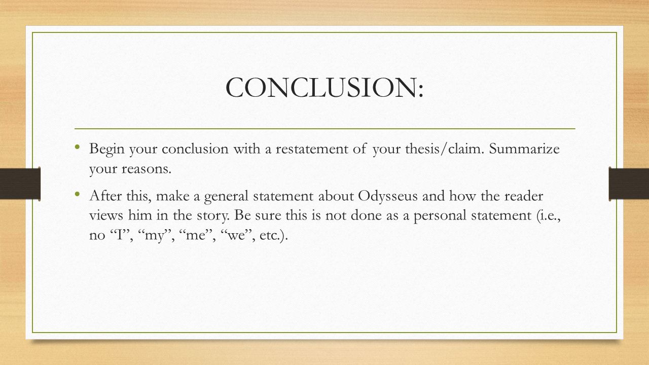 the odyssey thesis statement Thesis statement role of women odyssey although women occupied an entirely different position in society compared to men, they too held a certain sphere of influence. the odyssey thesis statement Thesis statement role of women odyssey although women occupied an entirely different position in society compared to men, they too held a certain sphere of influence.