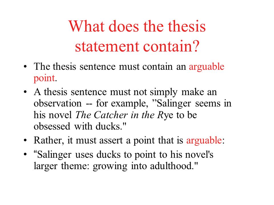 In An Essay What Is A Thesis Statement