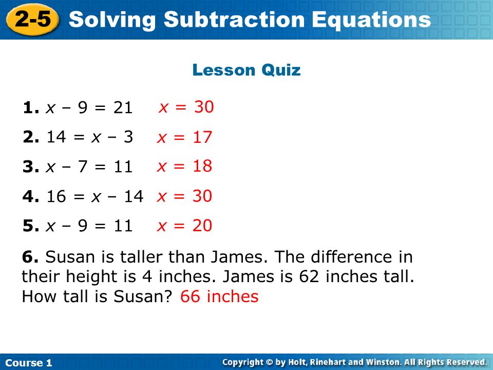 Problem Solving In Subtraction
