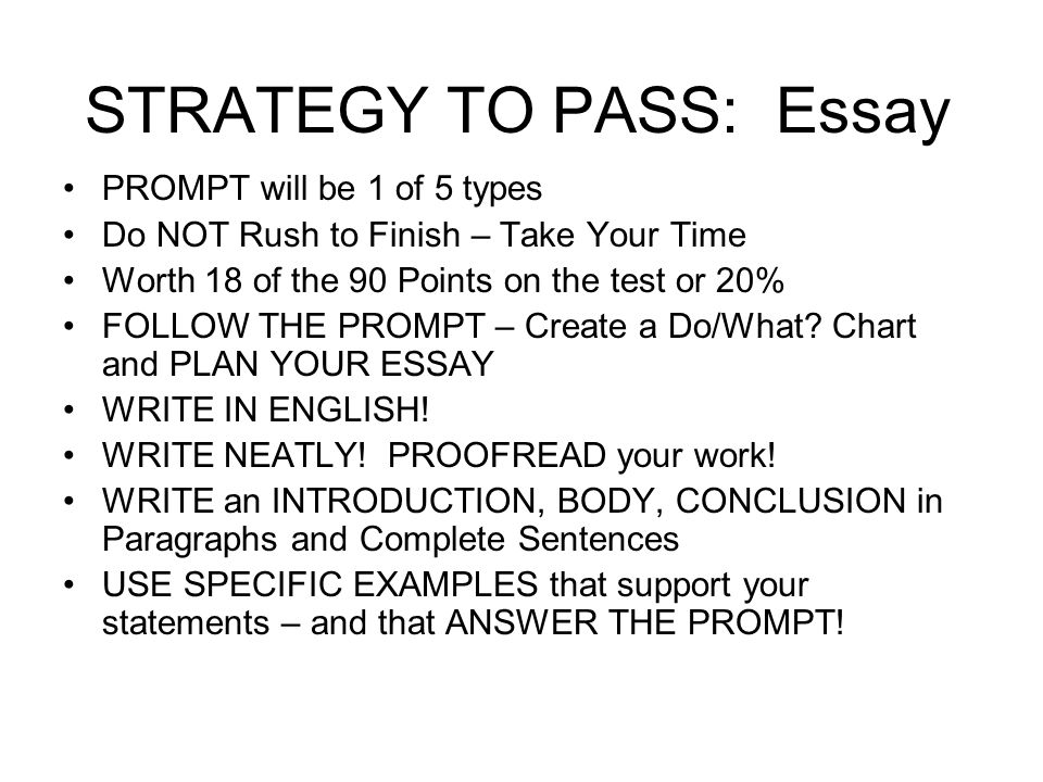 Sample cahsee essay prompts
