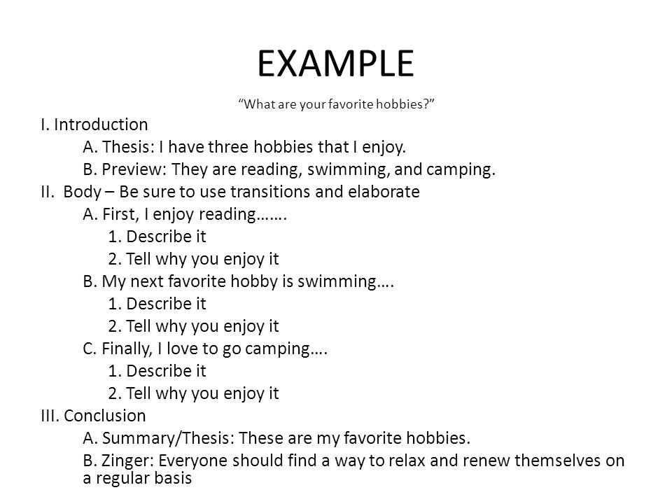 extemporaneous speech outline