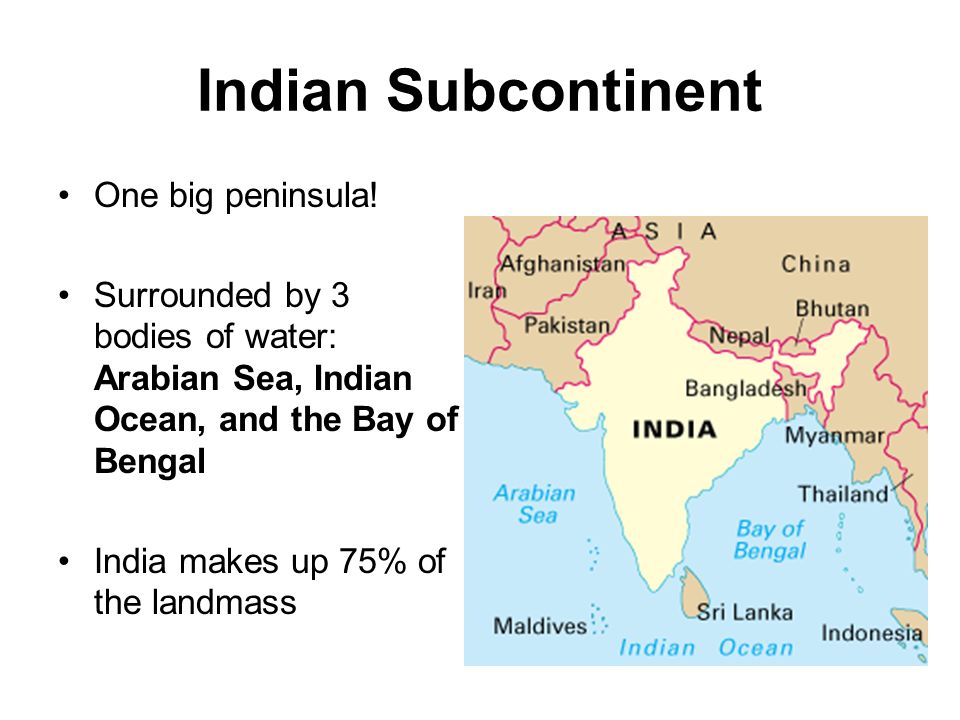 a continent wide,citywide feature separates south asia from the rest of the continent?