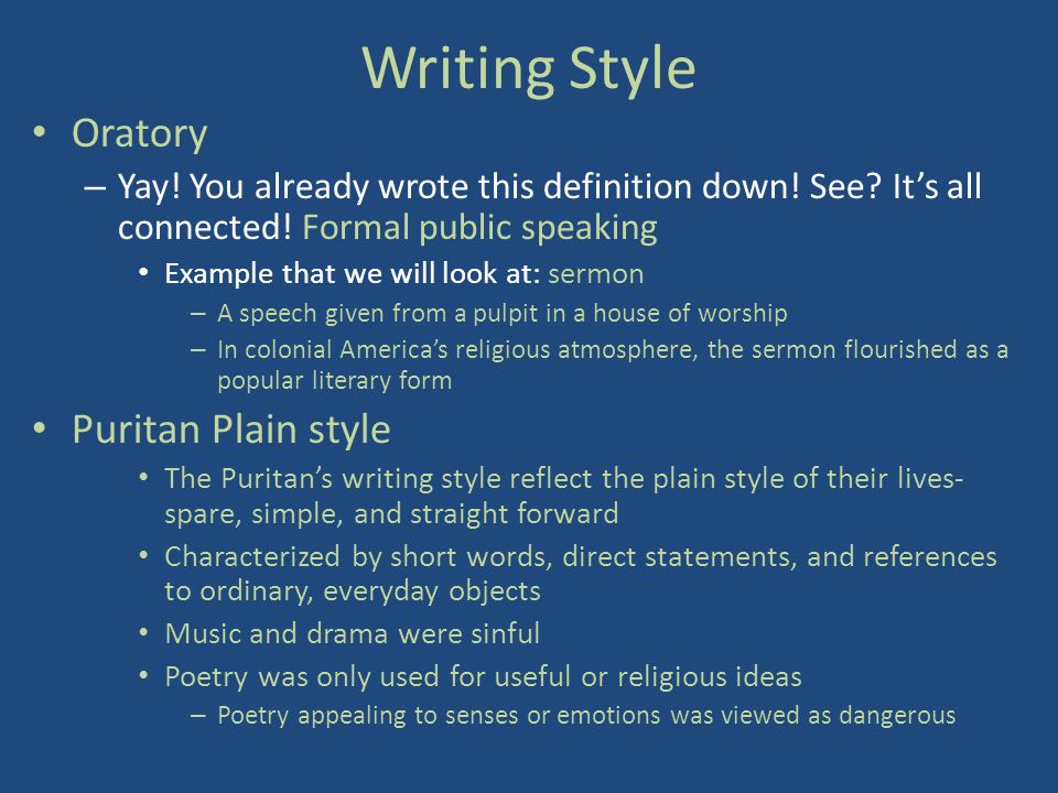 writing style definition writing style definition