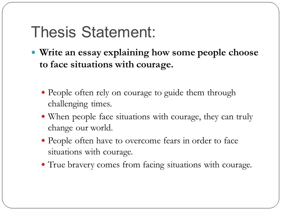 True meaning of courage essay