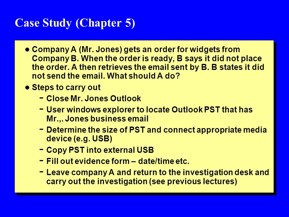 Dissertation Forensic Investigation