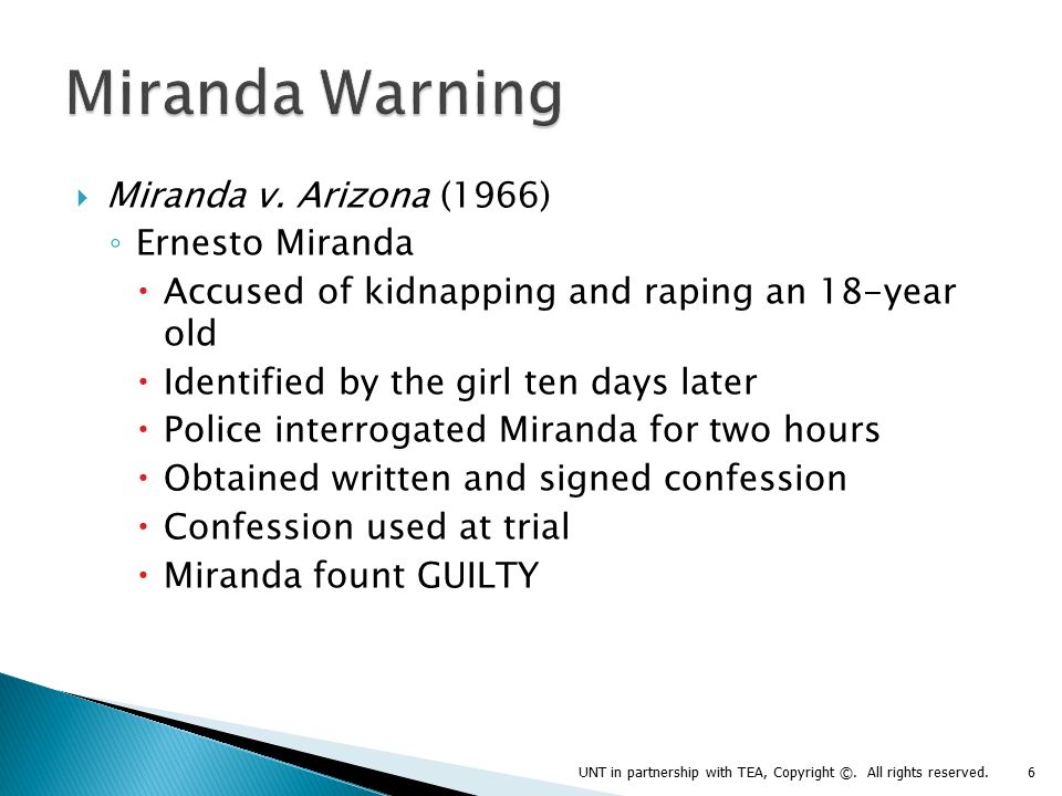 miranda right miranda right