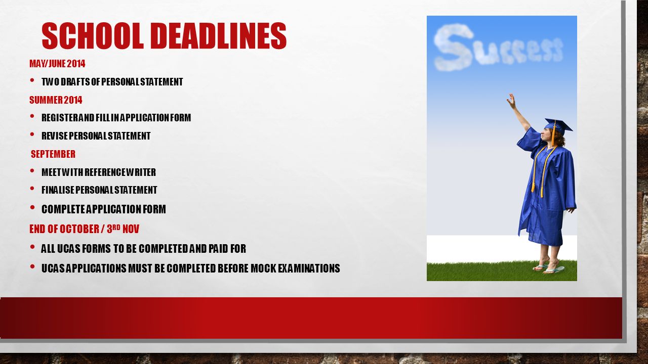 Ucas personal statement deadline 2014