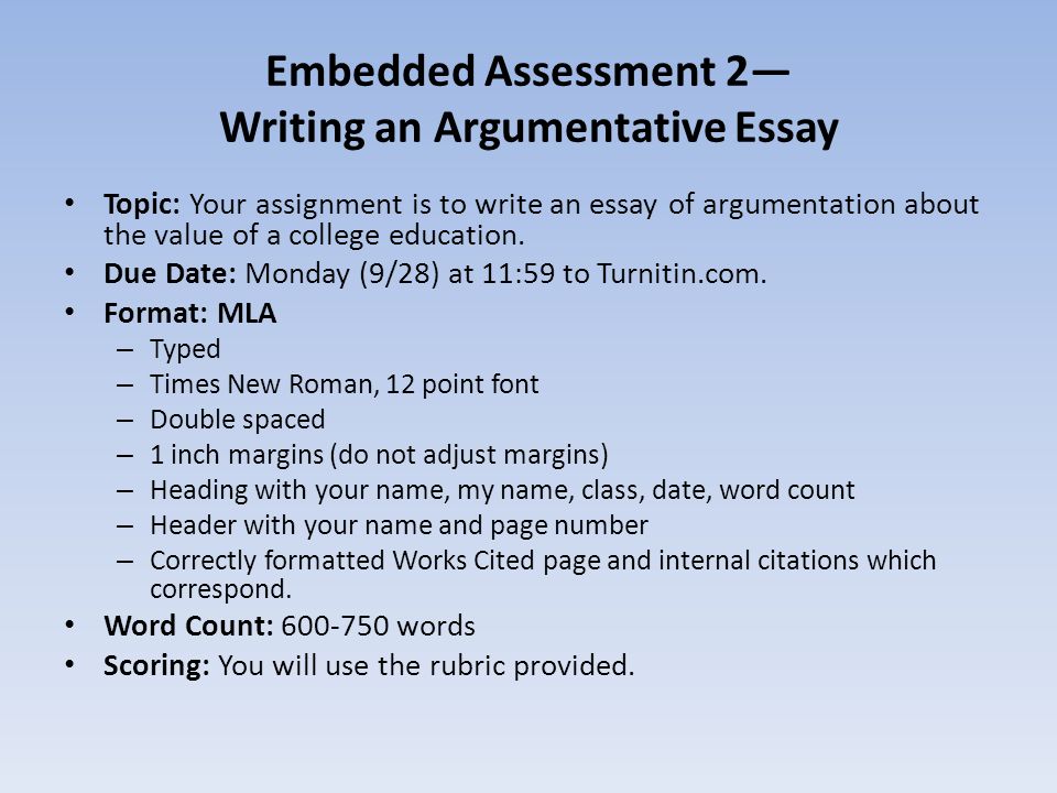 750 word double spaced essay in mla