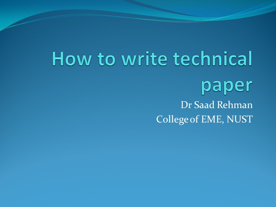 How To Write College Paper