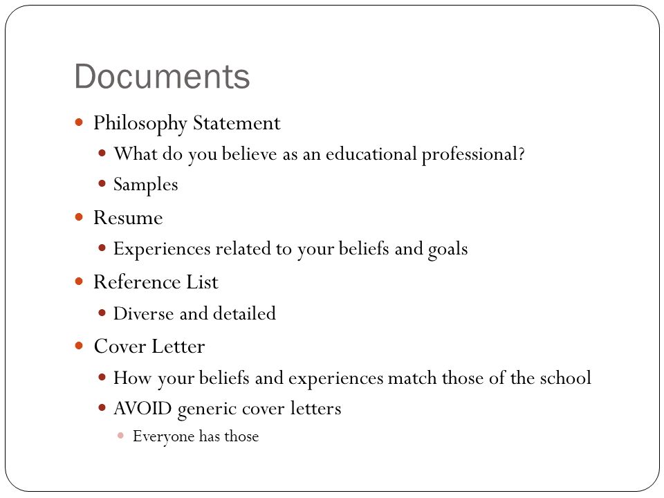 professional philosophy statement professional philosophy statement