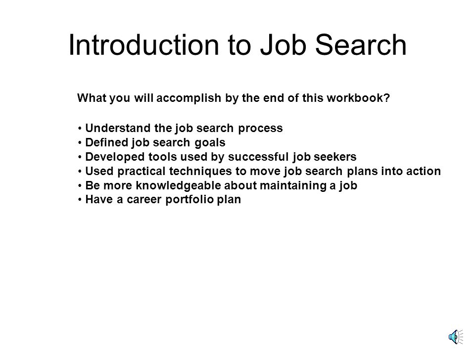 job search plan of action