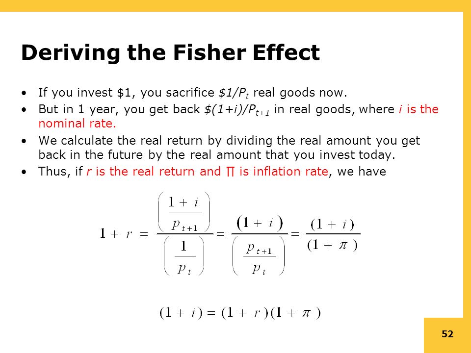 Chapter 7 International Parity Conditions Table Of Contents 52 Deriving