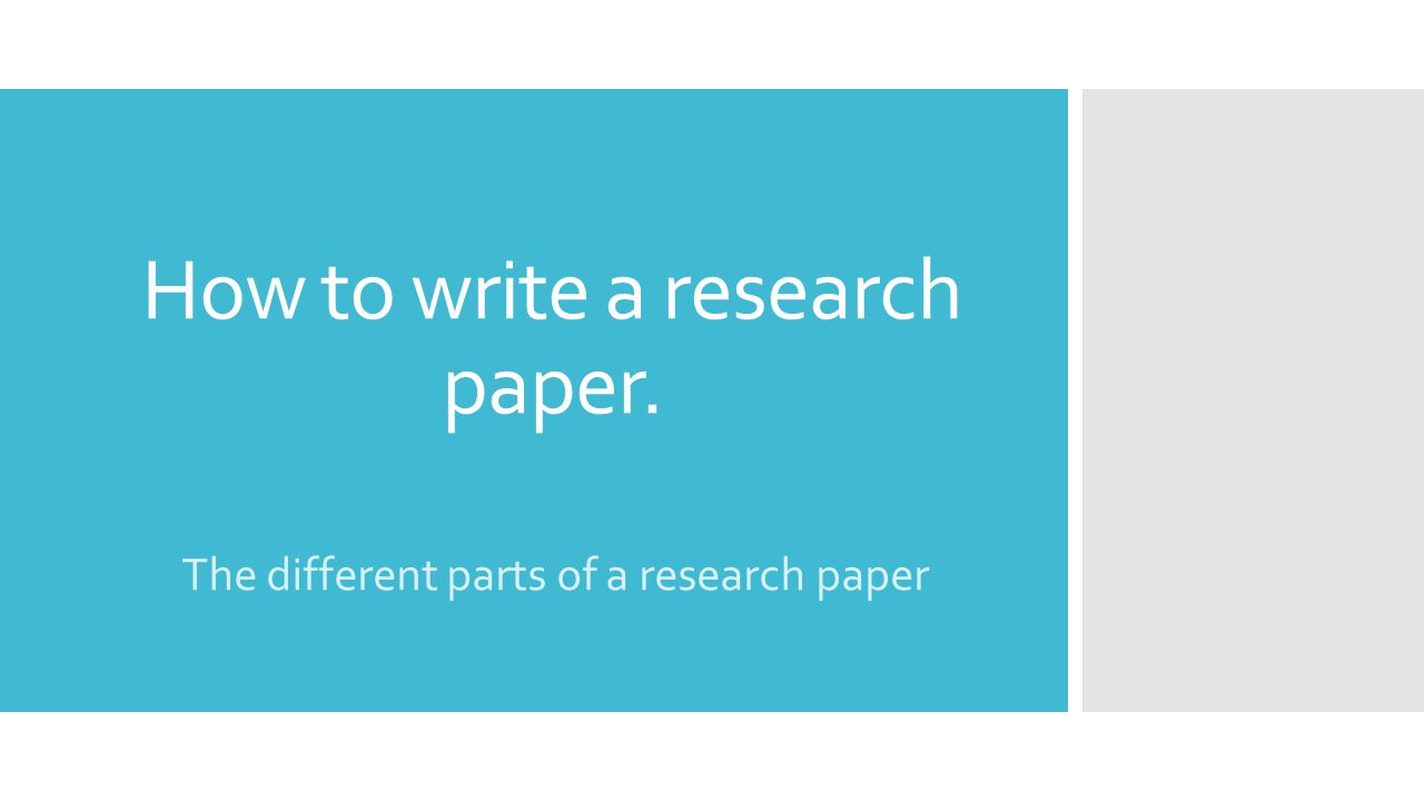 tips to writing a good research paper tips to writing a good research paper