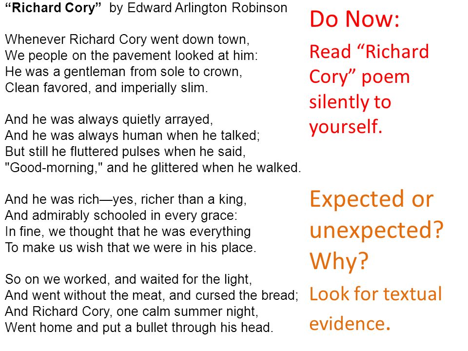 richard cory comparison song and poetry Edwin arlington robinson’s richard cory/ appearance: poetry comparison / coleridge ts eliot’s the love song of j alfred prufrock / two views. richard cory comparison song and poetry Edwin arlington robinson’s richard cory/ appearance: poetry comparison / coleridge ts eliot’s the love song of j alfred prufrock / two views.