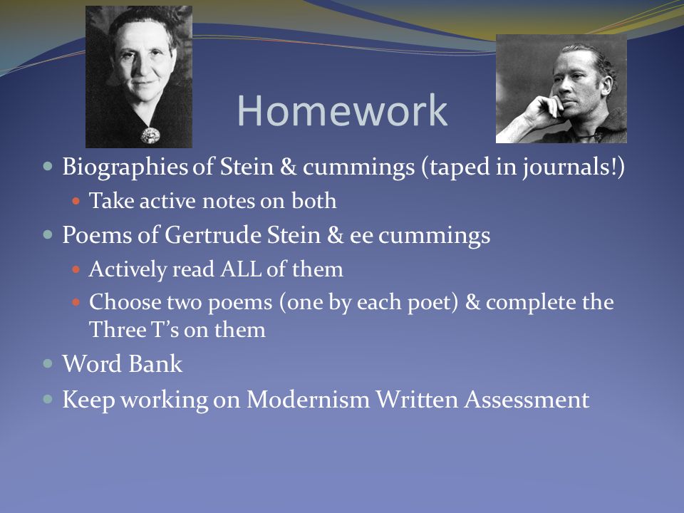biography home work biography home work