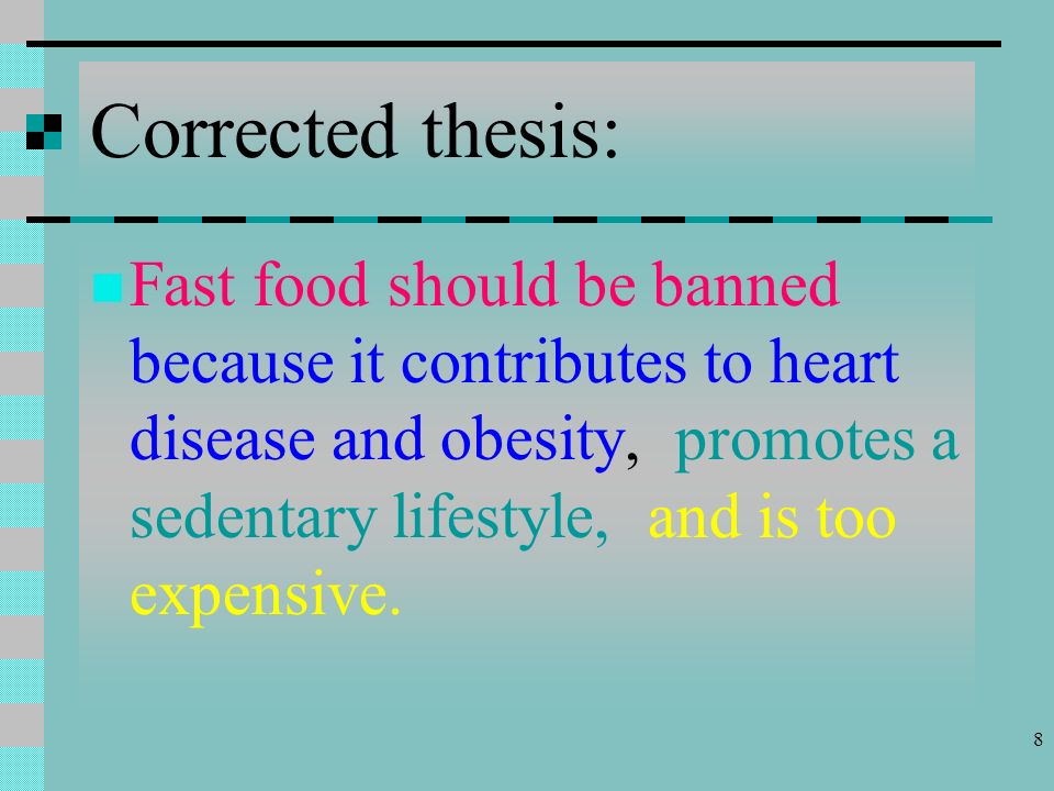thesis statement about fast food and obesity thesis statement about fast food and obesity