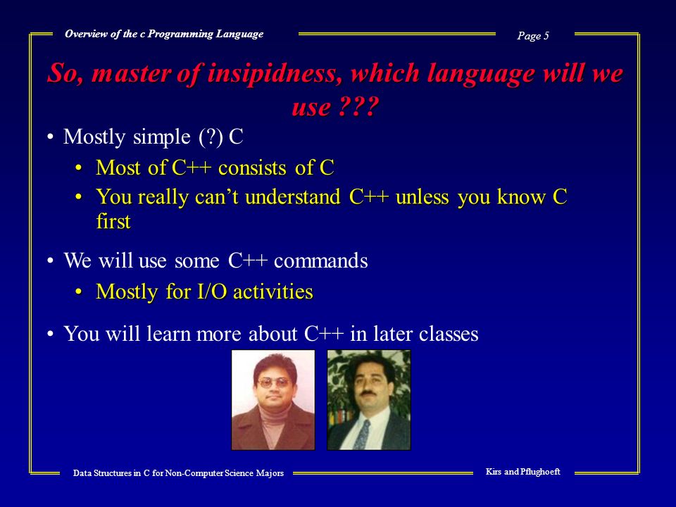 an overview of programming languages an overview of programming languages