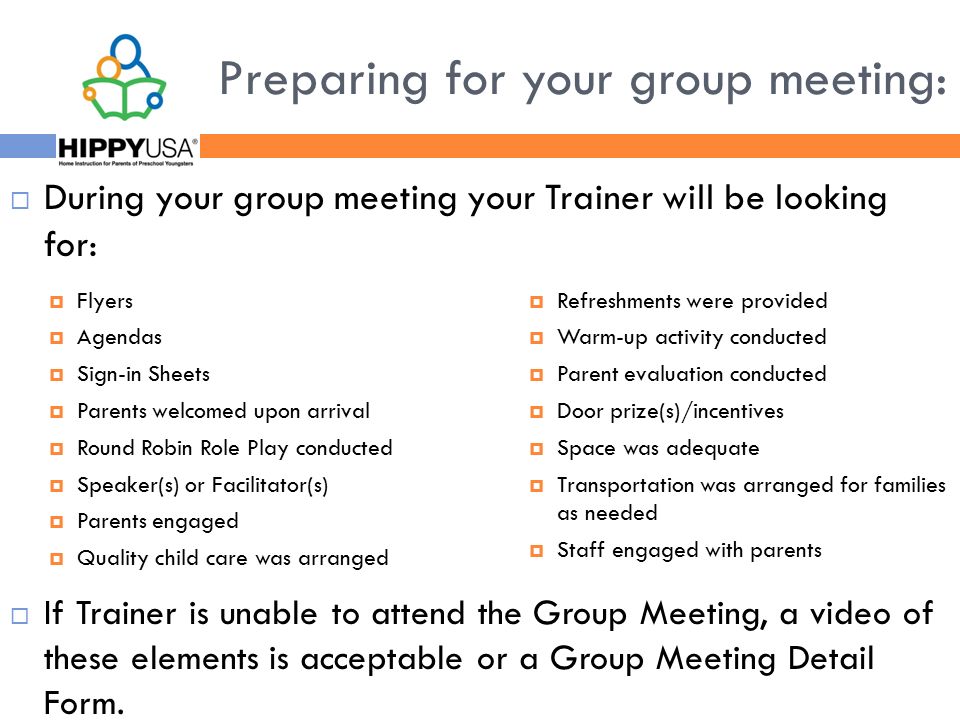 preparing for your hippy accreditation visit accreditation ppt download parent group meeting flyer