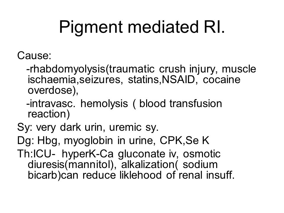 Pigment mediated RI.