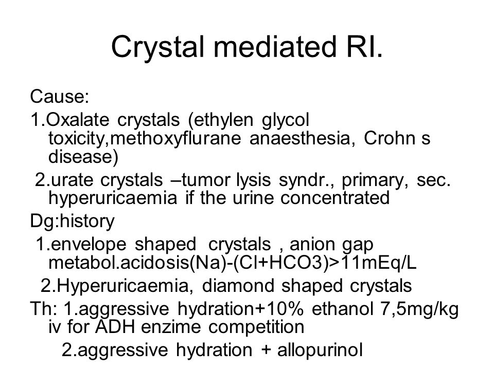 Crystal mediated RI.