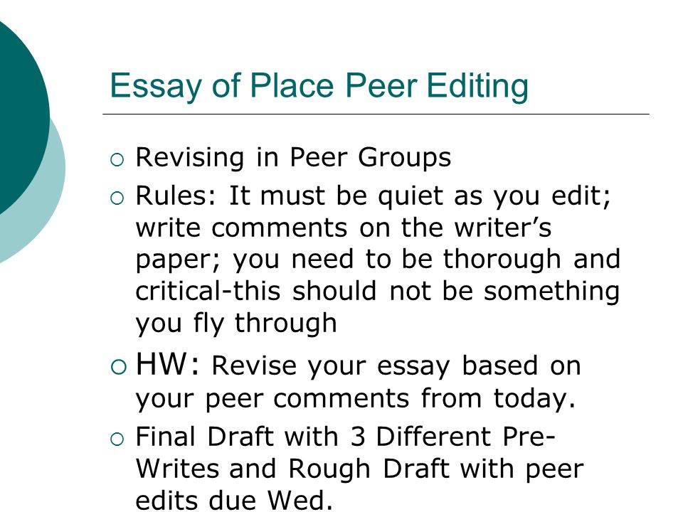 Rules For Essay Writing