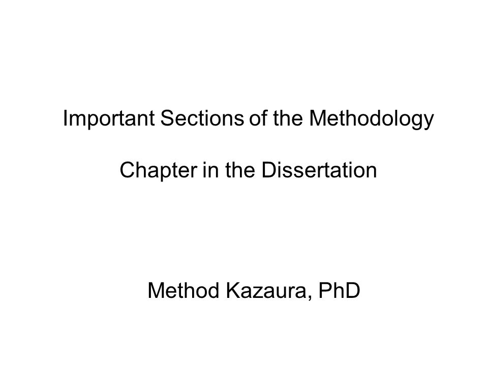 Popular Phd Dissertation Chapter