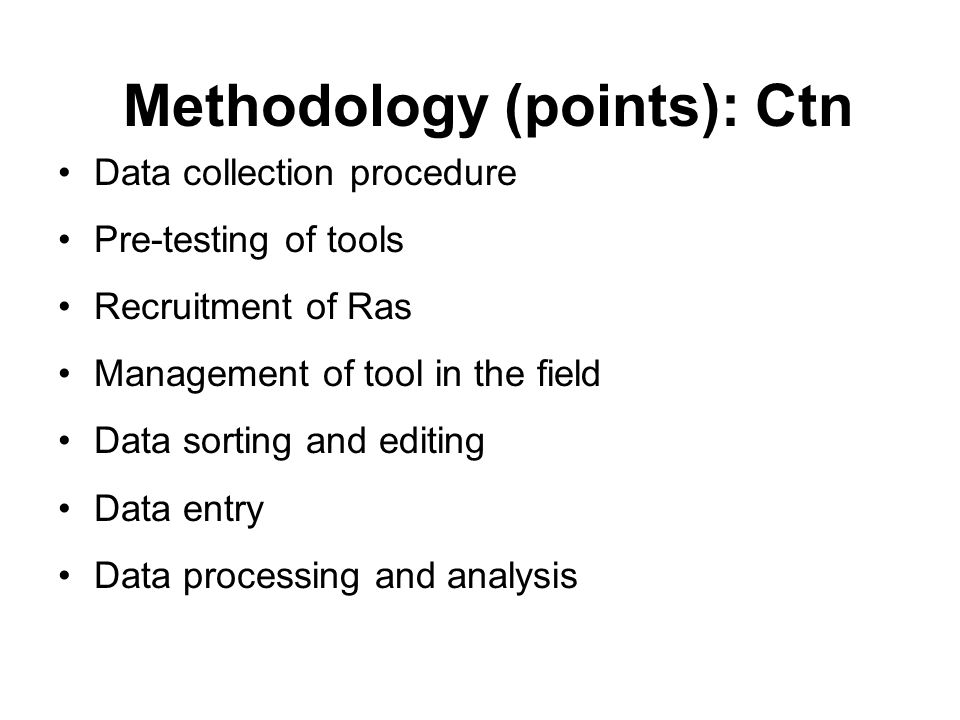Dissertation data collection section