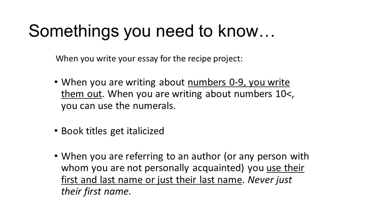 Writing Numbers In Essays