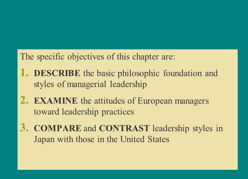 describe leadership styles