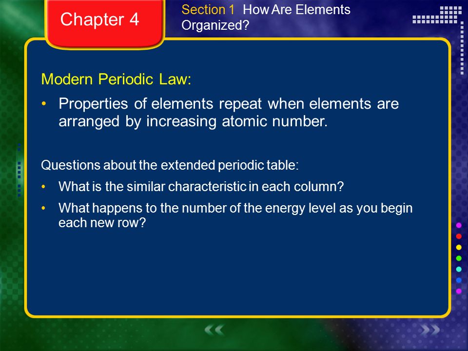 modern periodic law properties of elements repeat when elements are arranged by increasing atomic number - Periodic Table Of Elements Extended modern periodic law properties of elements repeat when elements are arranged by increasing atomic number - Periodic Table Of Elements Extended