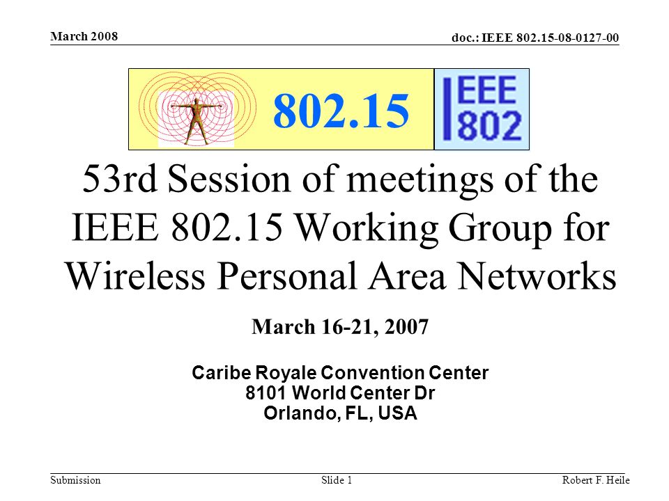 doc.: IEEE Submission March 2008 Robert F.