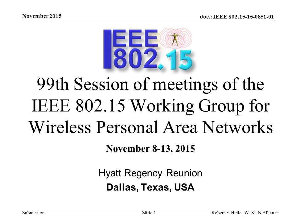 doc.: IEEE Submission November 2015 Robert F.