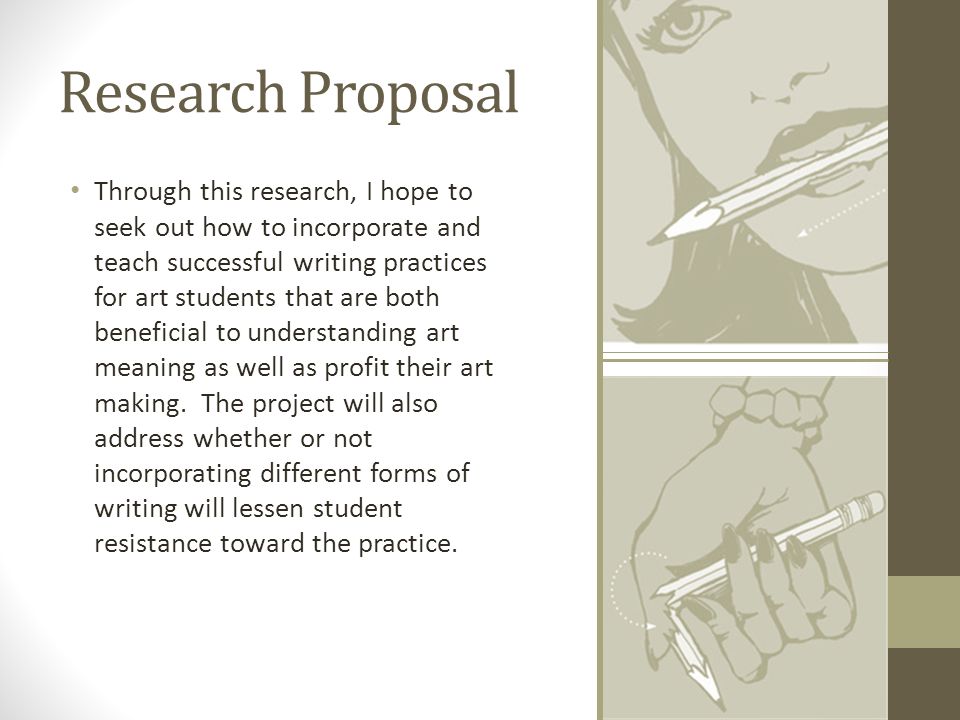 Art writing research proposal