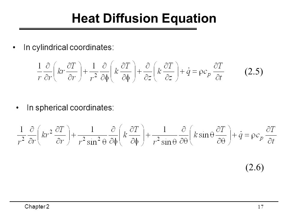 Equation For Heat Talkchannels Chapter 21 Conduction 22 Heat Transfer