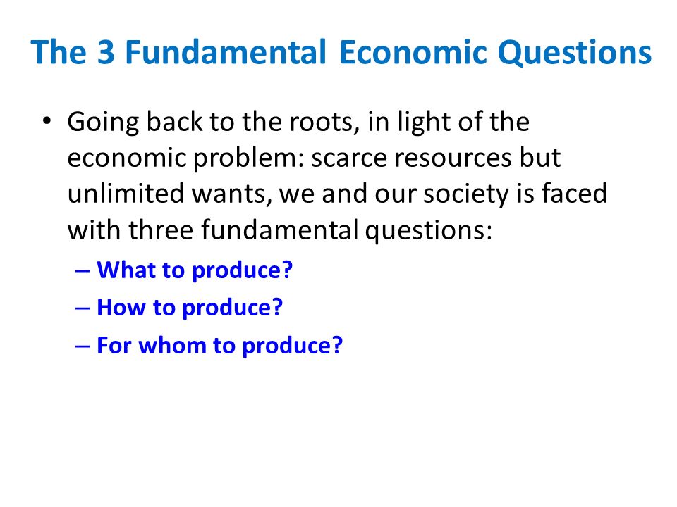 fundamental economic problem fundamental economic problem
