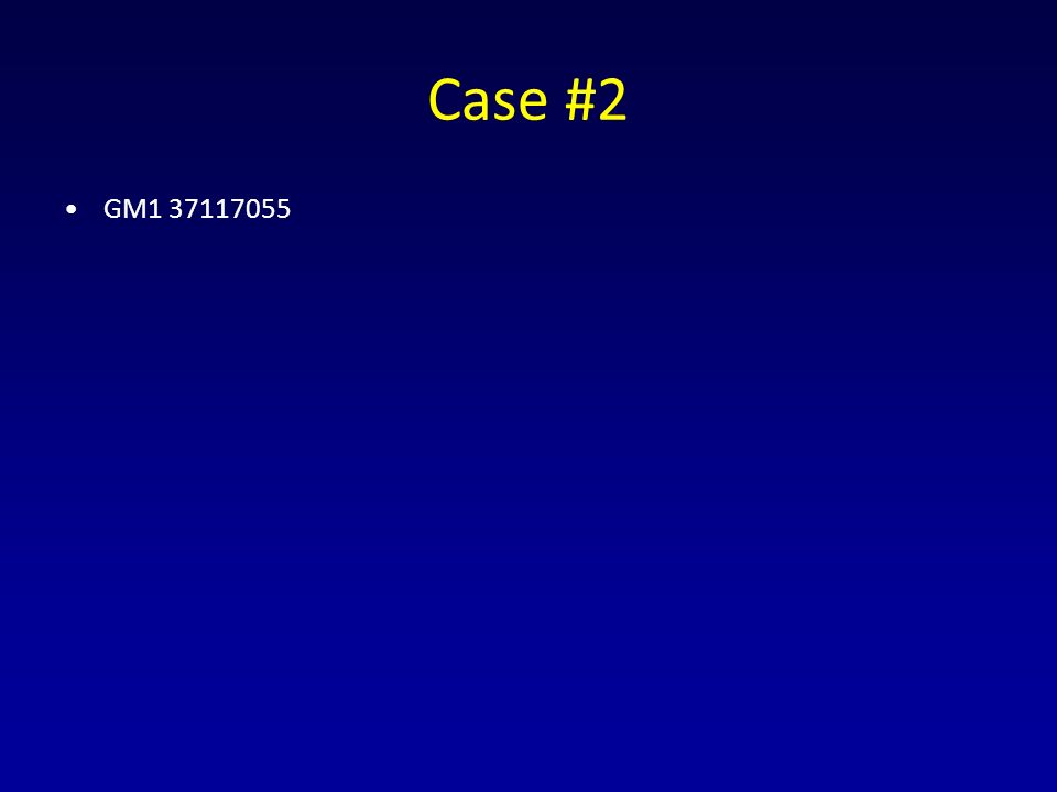 Case #2 GM
