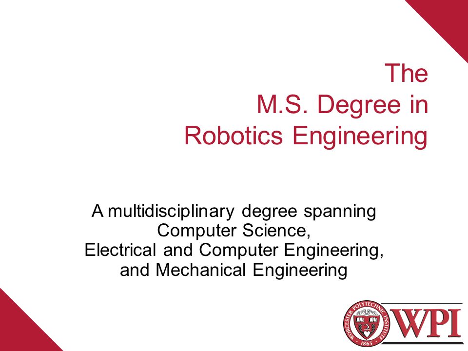 degree in robotics