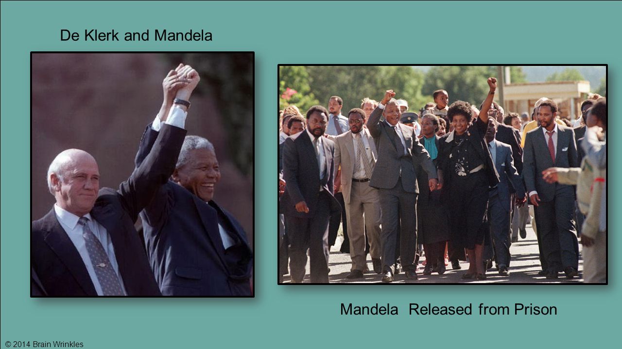 © 2014 Brain Wrinkles De Klerk and Mandela Mandela Released from Prison