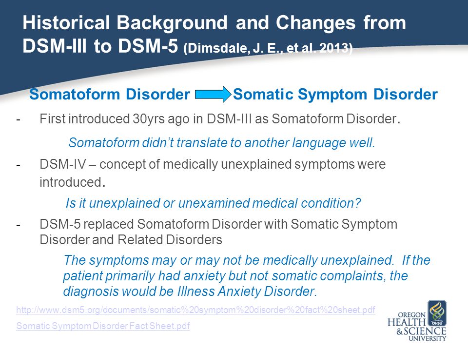 identifying and treating somatic symptom disorder in the primary anxiety disorders fact sheet