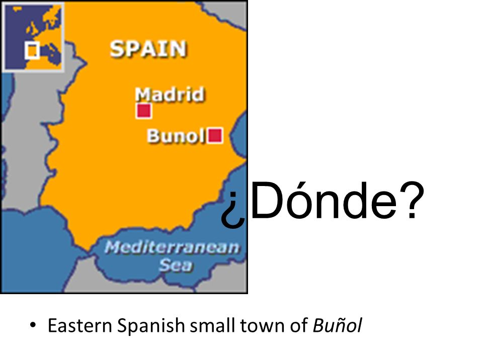 ¿Dónde Eastern Spanish small town of Buñol