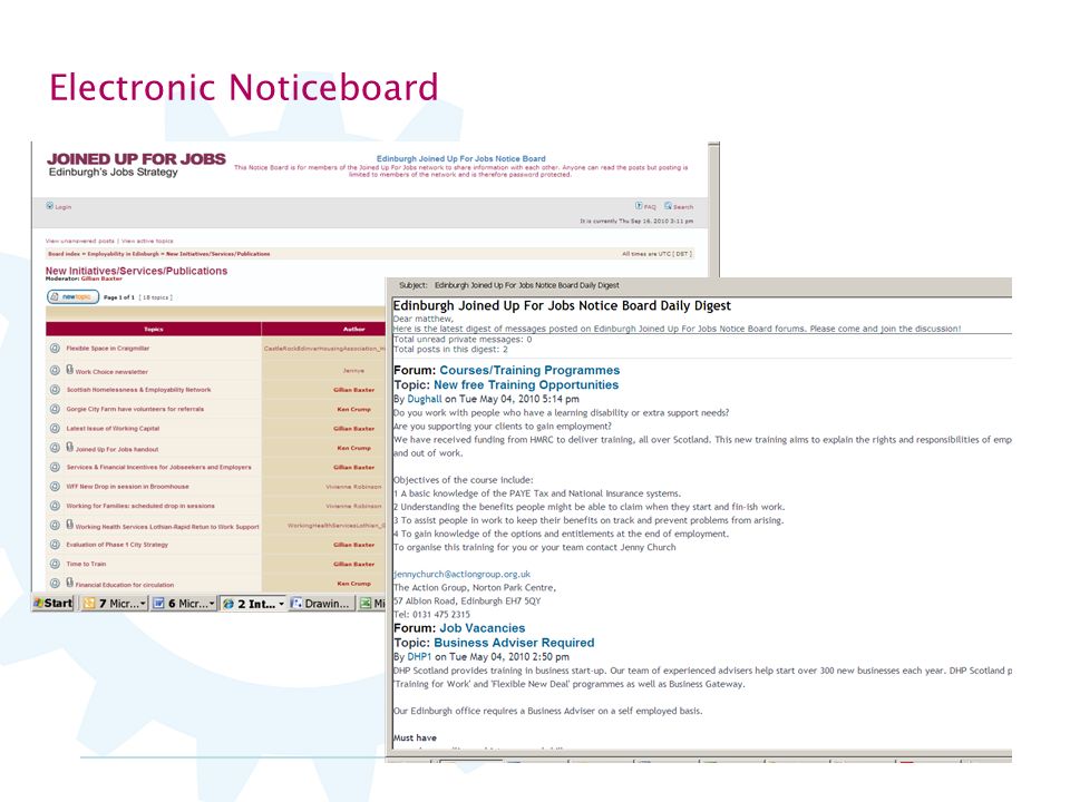Electronic Noticeboard