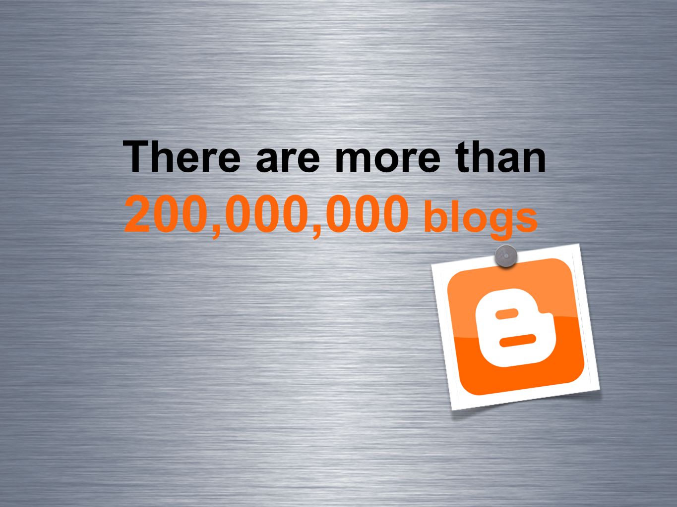 There are more than 200,000,000 blogs